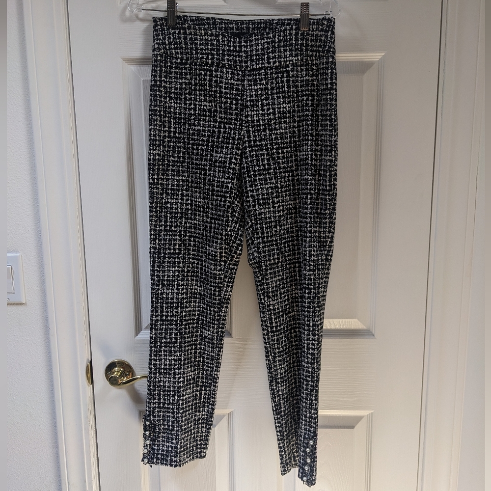 Chic Black and White Women's Pants